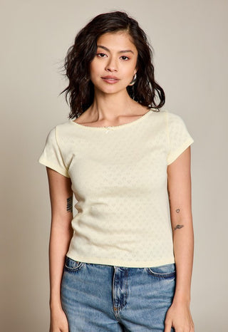 Pointelle Butterlight Tee