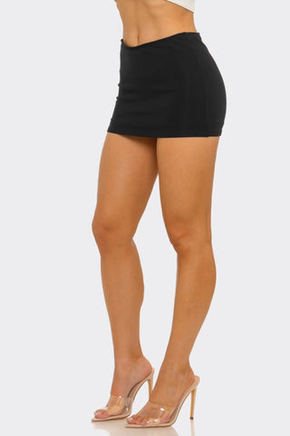 Black Micro Mini Skirt
